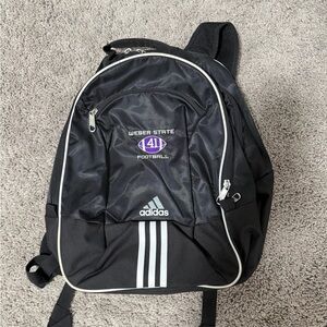 Weber State Football Team Issued Adidas Black Backpack